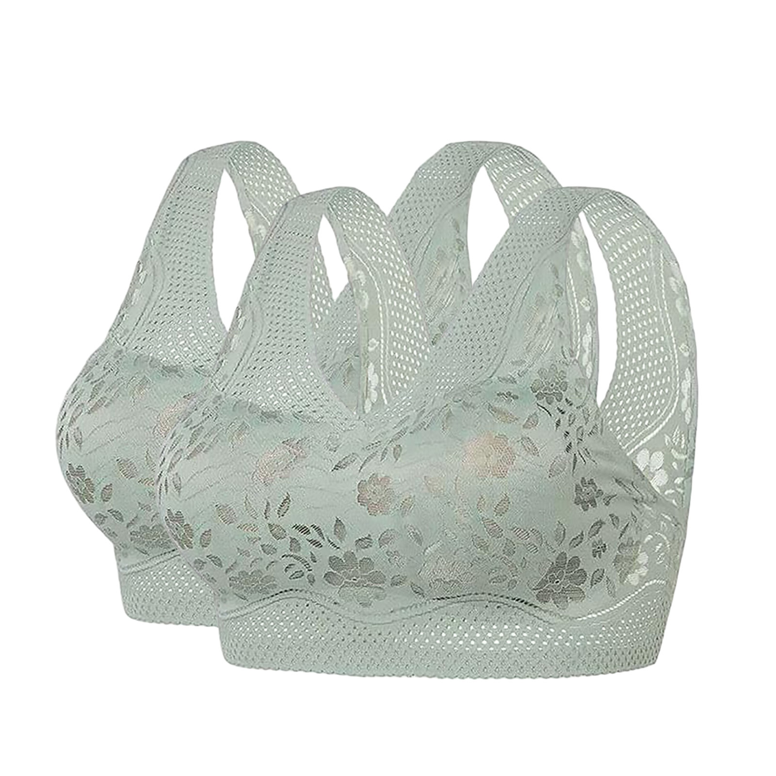 Estilo explosivo transfronterizo, ropa interior sin costuras, sujetador sin anillo de acero para mujer, sujetador fruncido, encaje sexy, espalda, pecho envuelto, chaleco de talla grande