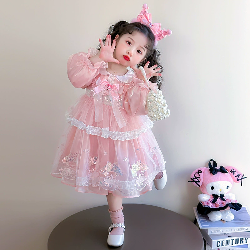 Осеннее cute весеннее платье для принцессы, западный стиль, лолита стиль