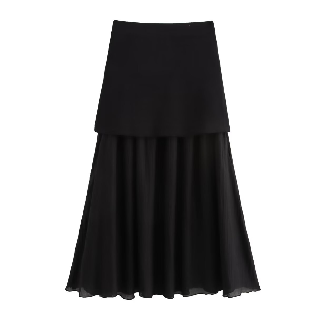 Holiday, Daily Occasion Autumn Casual Solid Color Polyester Maxi Long Dress Skirts