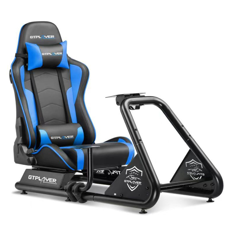 Juego de carreras simulador asiento volante soporte de pantalla soporte de pedal soporte de fijación