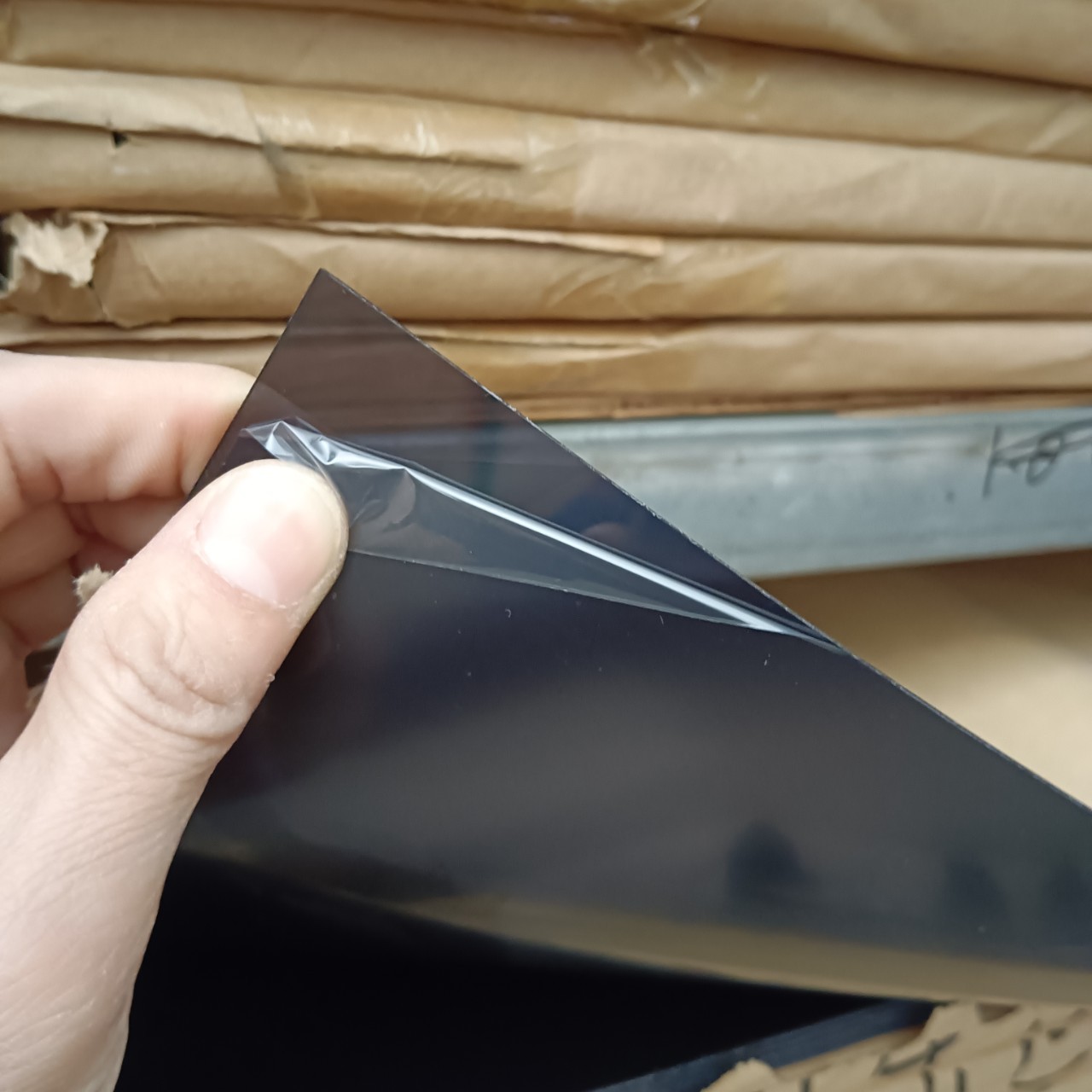 低透光率pc茶色半透效果 亮灯显示不亮灯隐藏 塑料片 0.5毫米 1MM