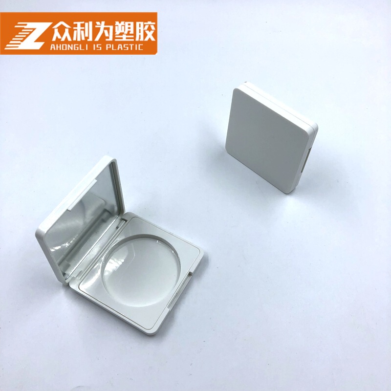 New square flap with mirror single eye shadow box DIY makeup blush powder cake sub-packaging box material set Z