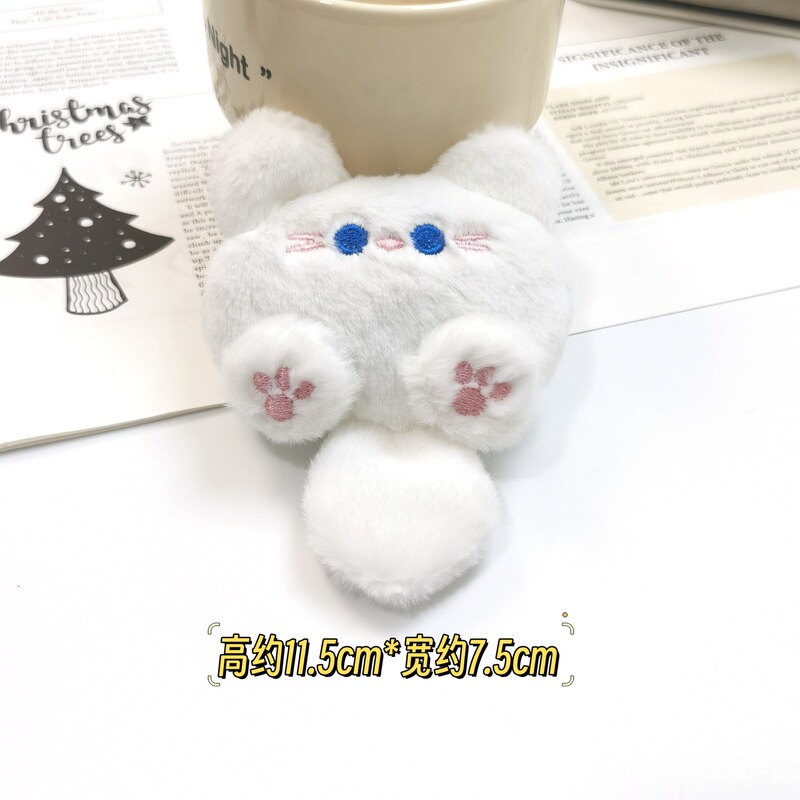 可爱吱吱叫小猫毛绒挂件钥匙扣卡通公仔胸针配件包包挂饰小玩偶|undefined