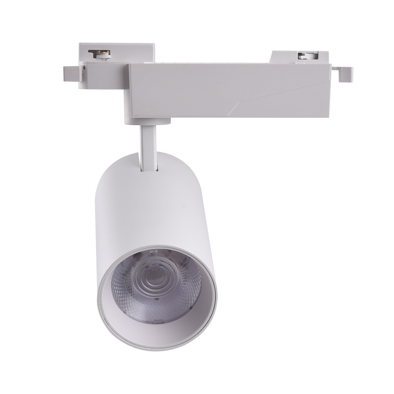 Factory LED track lights COB for clothing stores 4500K spotlights 30W three-wire track lights 3500K for furniture and tile stores