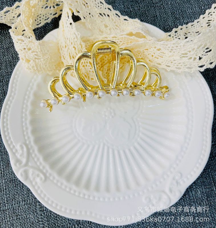 韓国式の新型ファッションの合金メッキの後頭部のクリップの気質のファッションの大きいサイズの女性のサメのクリップのクリップ|undefined