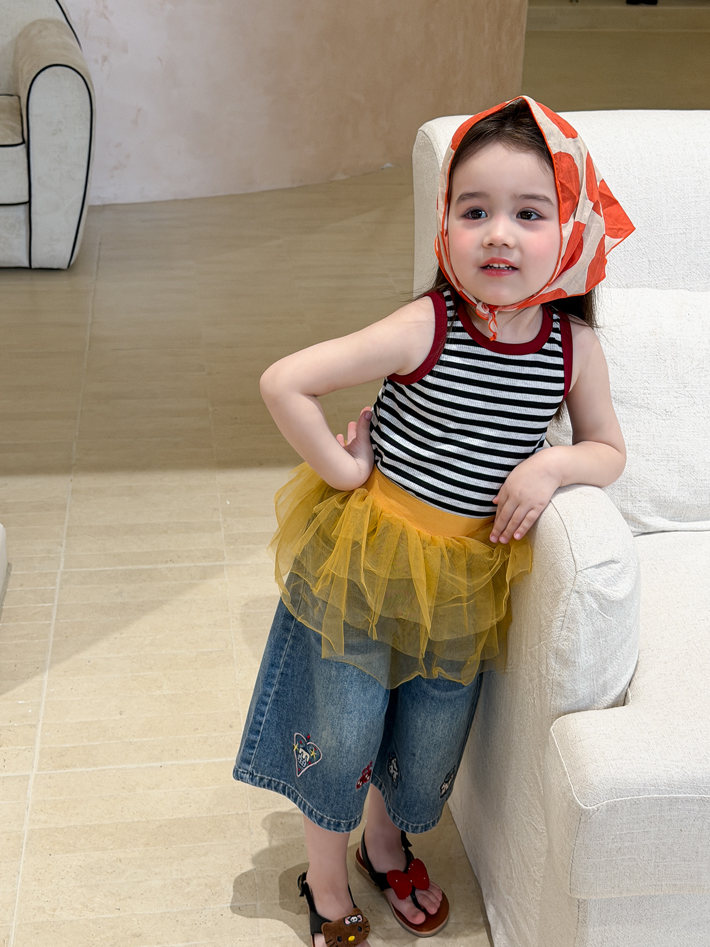 Sugar Pear ropa infantil chaleco de verano delgado 2026 ropa infantil casual A hija hija
