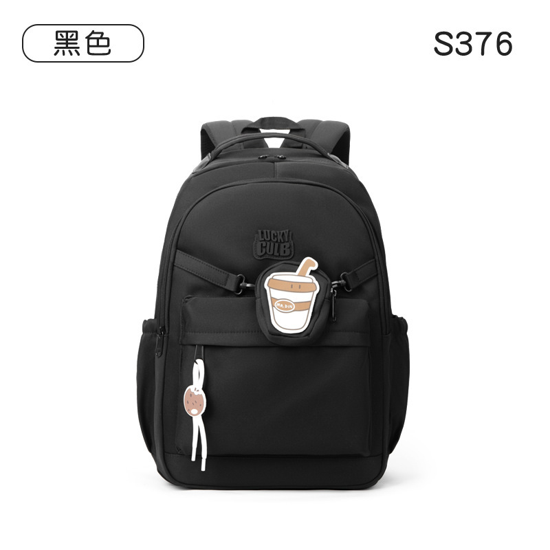 大容量中学生バックパック女性日本のかわいいキャンパススタイル高校生スクールバッグ多用途カジュアル無地バックパック|undefined