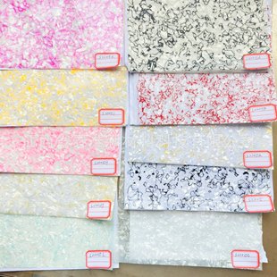 Spot Wholesale New Colorfulful Goose Soft Stone Pattern Pvc Plastic Sheet Hairpin Bar Crafts Decorative Shell Pattern Film