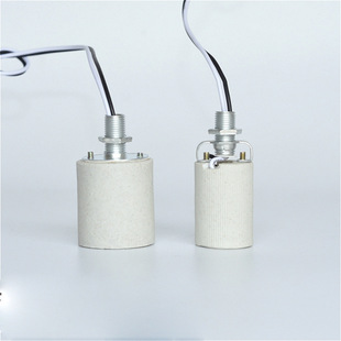 E14 E27 screw ceramic lamp cap high temperature table lamp chandelier wall lamp DIY lamp lighting accessories