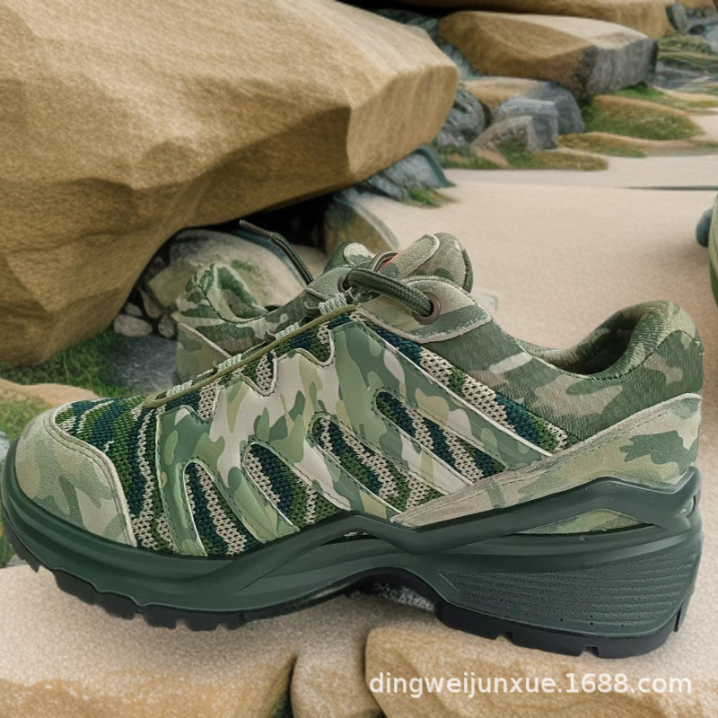Waterproof Outdoor Hiking Shoes Green Camouflage Pam Wear-Resistant Non-Slip Shoes Outdoor Manufacturer Factory Produces Hiking Low-Top Boots Waterproof Outdoor Hiking Shoes Green Camouflage Pam Wear-Resistant Non-Slip Shoes Outdoor Manufacturer Factory Produces Hiking Low-Top Boots