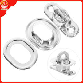 金属纯铜加厚船用紧固抗风十字旋转拧锁扣防生锈椭圆形防盗扭锁扣