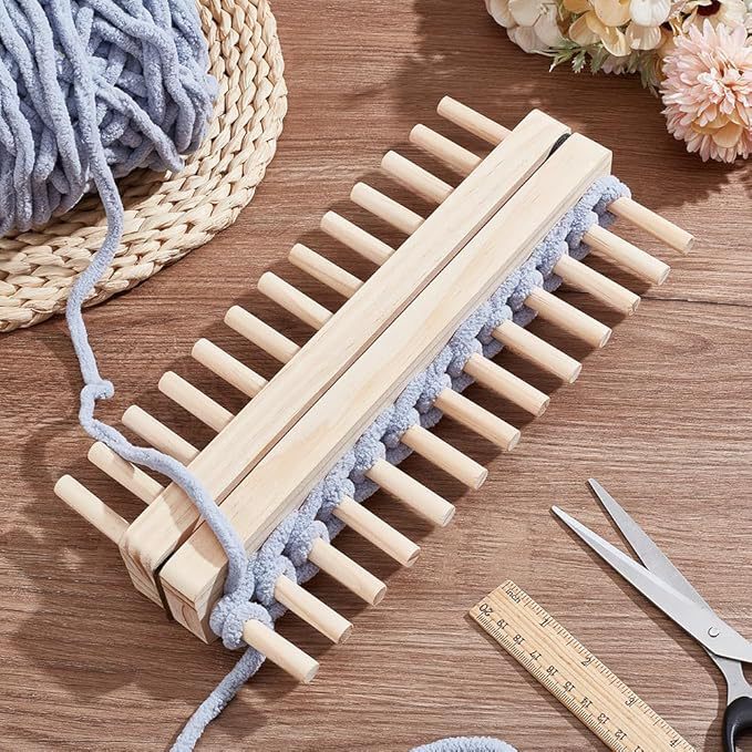 Cross-Border Wooden Coarse Blanket Weaving Loom Foldable Beginner's Handmade Tapestry Scarf Weaving Frame