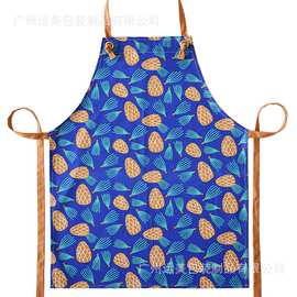 广州厂家专业 意碎花亲子厨房围裙女做饭家用花店棉麻儿童清新