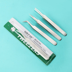 Wholesale stainless steel precision tweezers ST tweezers bird's nest hair removal repair tweezers eyelash and nail art tools eyelash curler