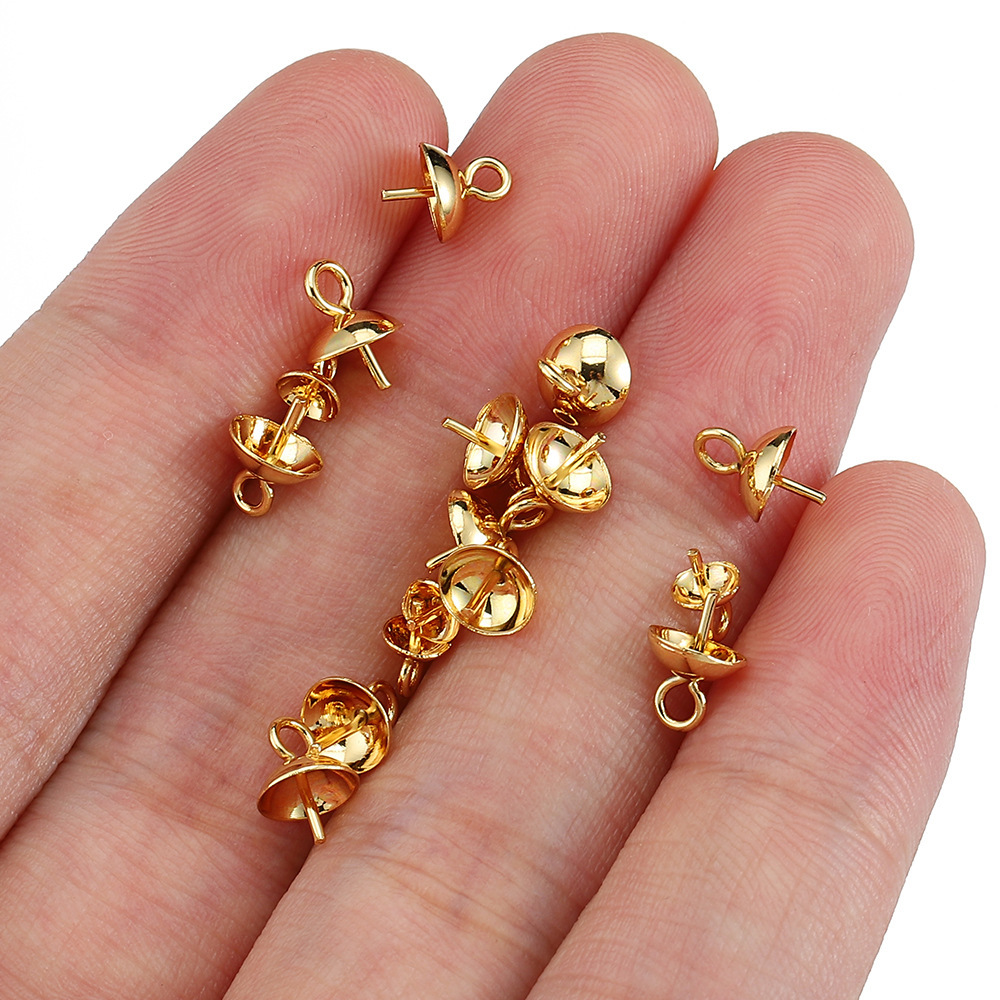 13g Weight Flower Shape Bead Caps Jewelry Making Type 4*7MM, 6*8.5mm Jewelry Making Size 20 PCS/Package Quantity 304 Stainless Steel Material Solid Color Pattern Simple Style Style Plating Craft 20 PCS/Package 304 Stainless Steel Solid Color Flower Shape Bead Caps