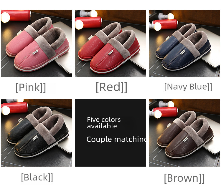 Wollen pantoffels dames winter warme waterdichte antislip schoenen_voghion.com