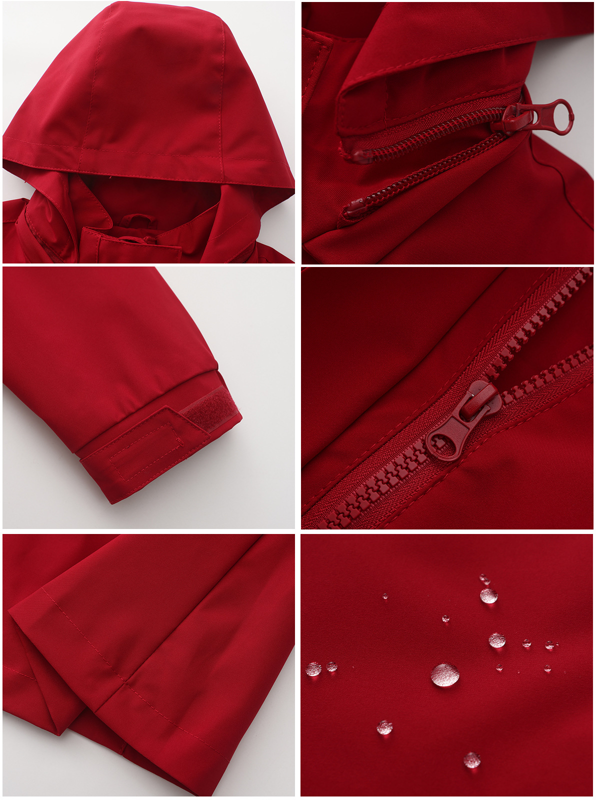 Women's Clothing new spring and autumn detachable hood water repellent windbreaker women's solid color long sleeved thin jacket_voghion.com