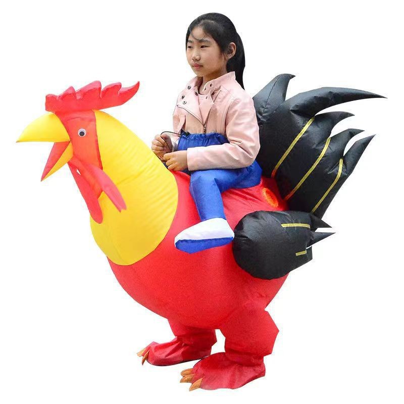 큰 빨간 수탉 어린이 80-120cm