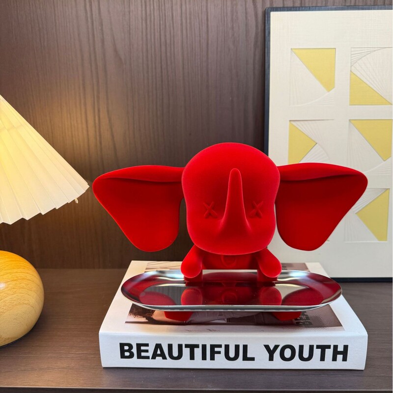 Large-Eared Flying Elephant Export Single-Piece Entryway Ornament Tray, Key Storage, Trendy Creative Decorative Piece, Modern Light Decor Large-Eared Flying Elephant Export Single-Piece Entryway Ornament Tray, Key Storage, Trendy Creative Decorative Piece, Modern Light Decor