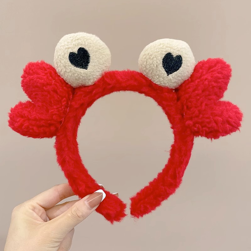 Ciervo blanco mismo estilo oso cara lavado banda de pelo máscara facial especial diadema antideslizante presión banda de pelo todo partido horquilla tocado