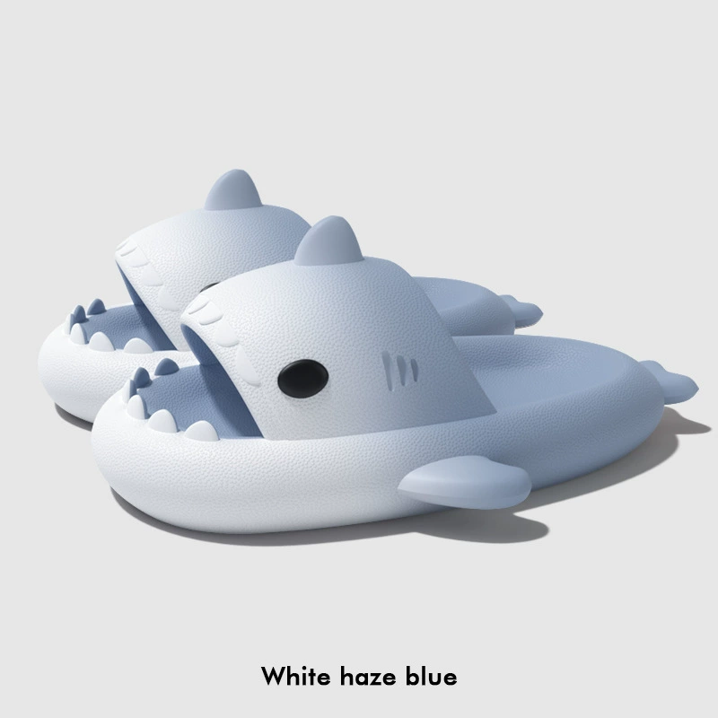 Platform Shark Slippers (Shark), summer funny slide, 4 cm platform, gradient colors