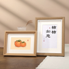 洗照片做成相框擺台空框678A4寸diy木質高級感擺件廠家批發相冊