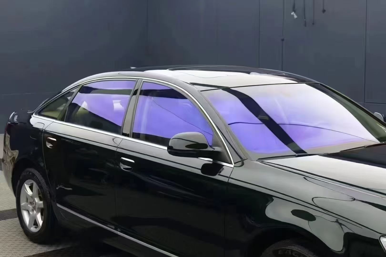 Double Silver Imperial Purple Kt70 Front Windshield Film High Heat Insulation Explosion-Proof Sunscreen Film Car Window Glass Privacy Solar Film