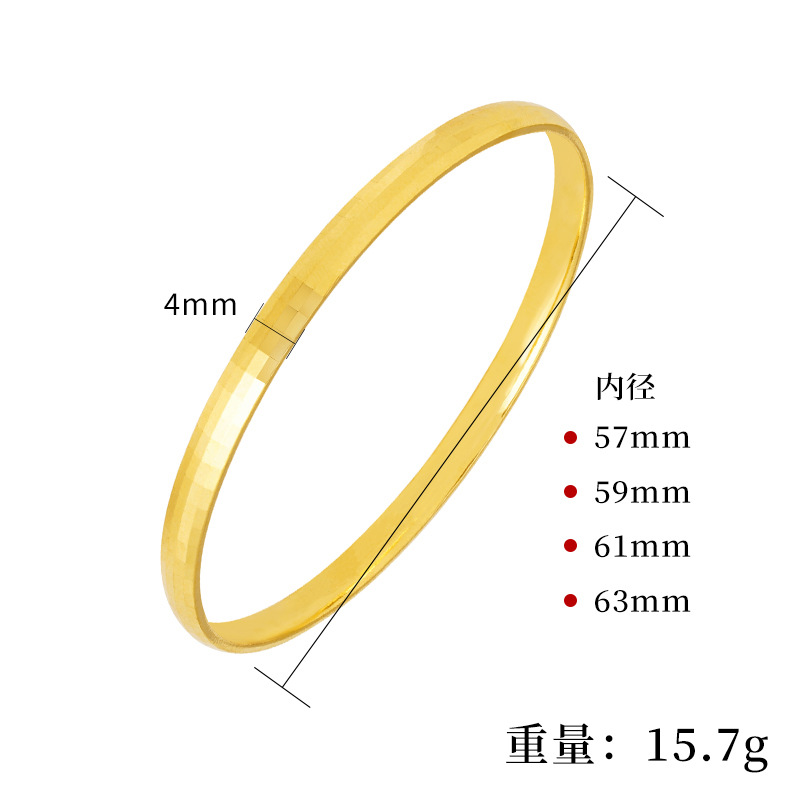 Internet celebridad mosaico pulsera anillo interior curvado mujer imitación oro moda geométrica collage joyería a juego no se desvanece