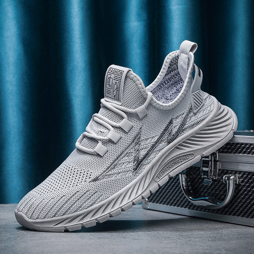 Wenzhou Feizhi Sports Shoes Wholesale Summer Breathable Mesh Running Shoes Men's Shoes Street Daily Travel Shoes