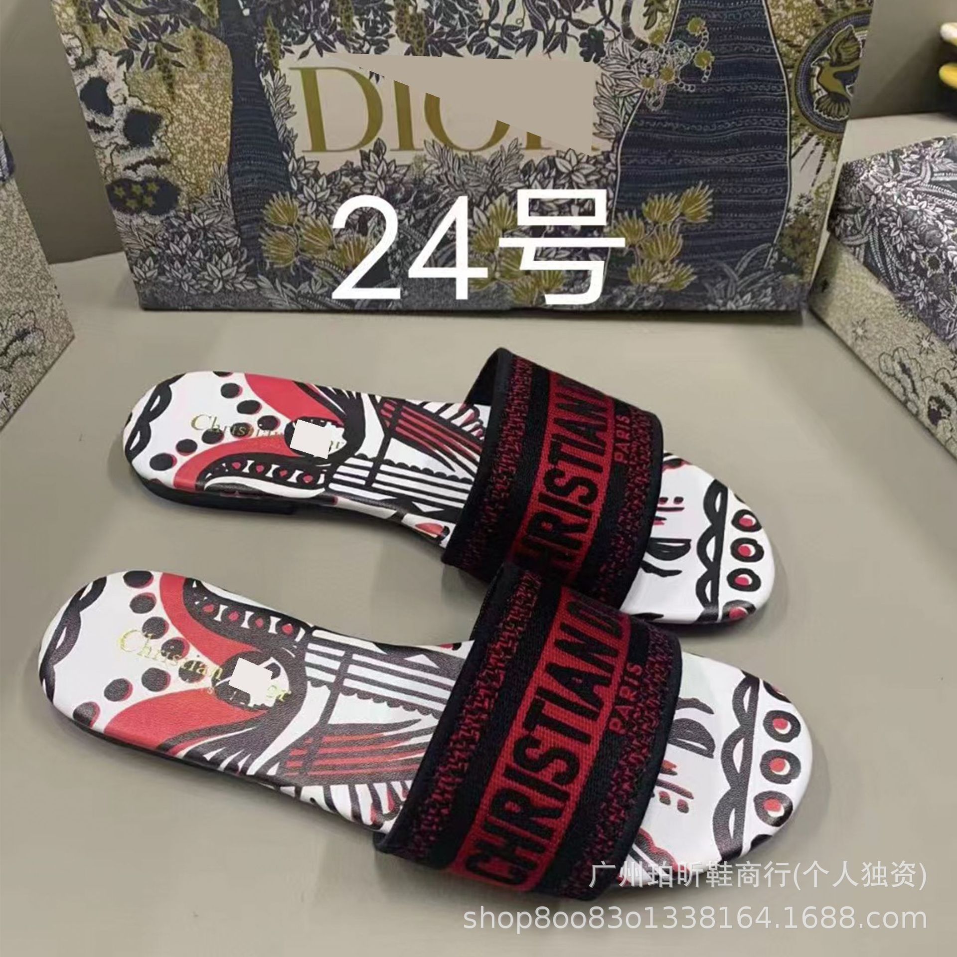 Zapatillas clásicas de alta versión D casa bordadas en una línea Zapatillas de piel de oveja para mujer