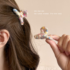カラーの点のぬいぐるみのヘアピンの女性の側の王女の頭は砕いて髪を伸ばします。