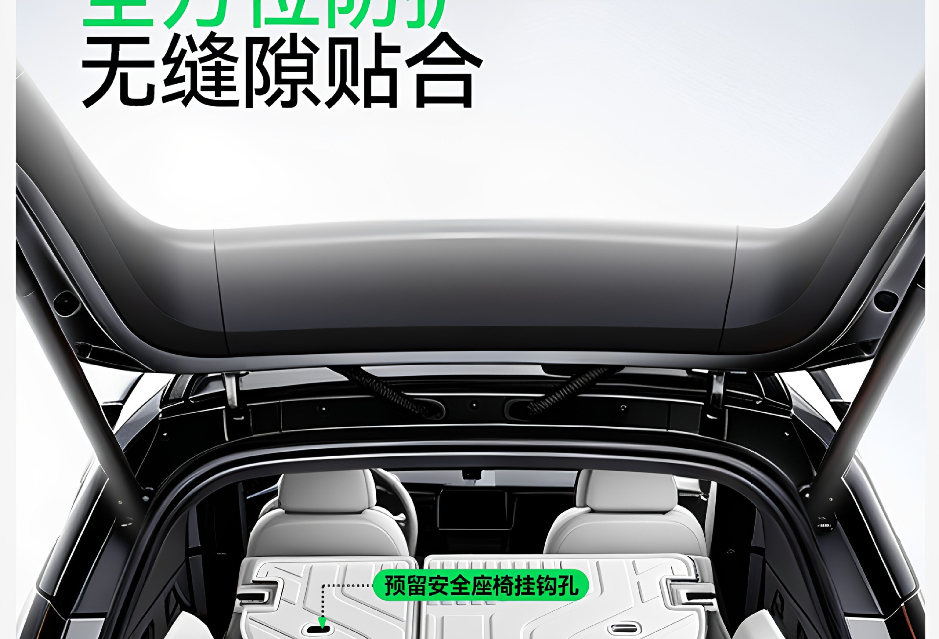 Six Sheep brand trunk mat, suitable for Lynk & Co 07 GT, TPE full surround design, 2026 model, car modification accessory, foot mat for the trunk