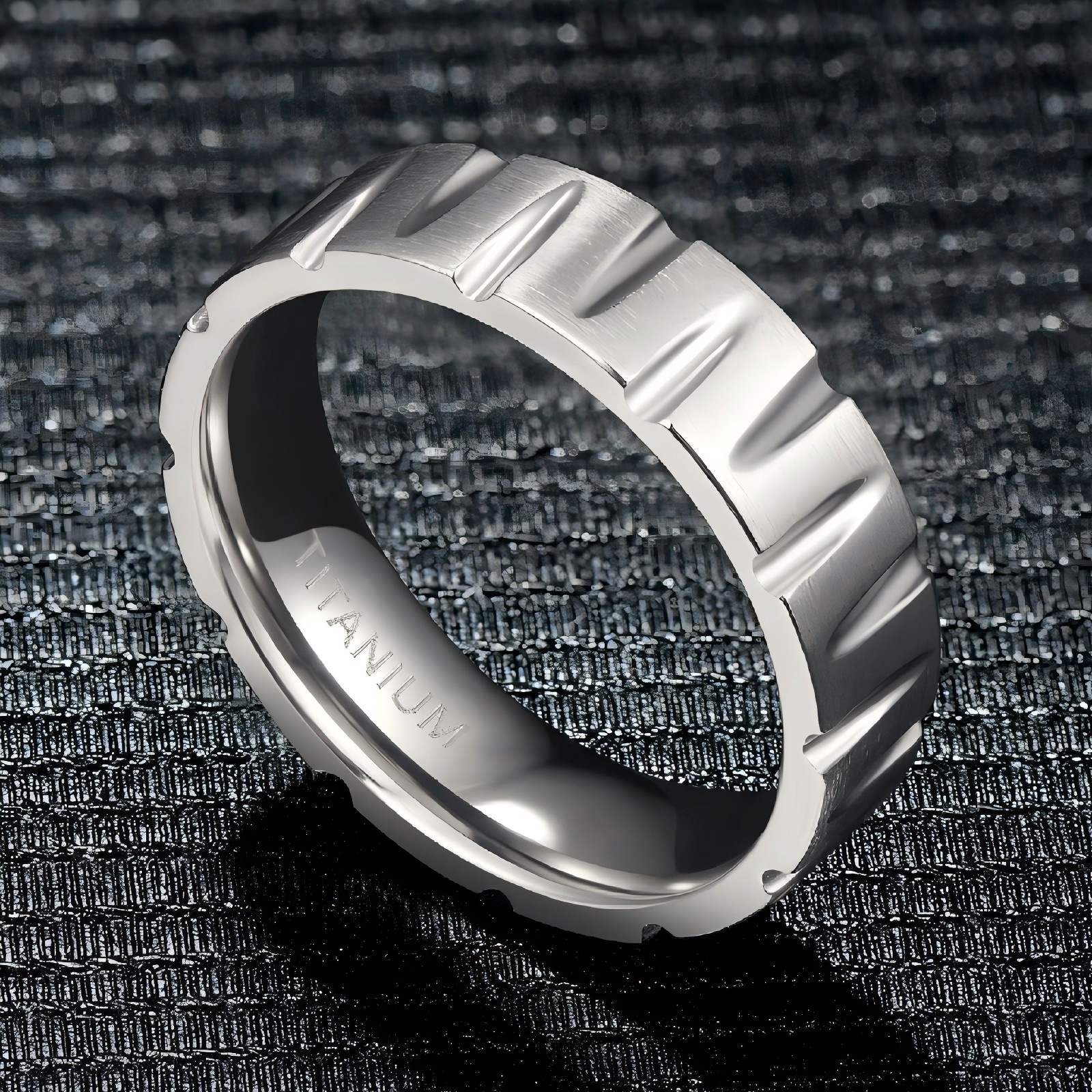 Minimalistischer Designer Herrenring Elegantes Modernes Design_voghion.com