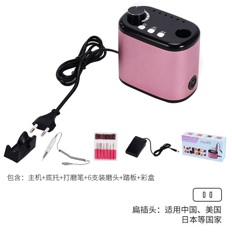 Lijadora profesional de eliminación de uñas lijadora de uñas strong-210 lijadora eléctrica de corbata de uñas de velocidad ajustable