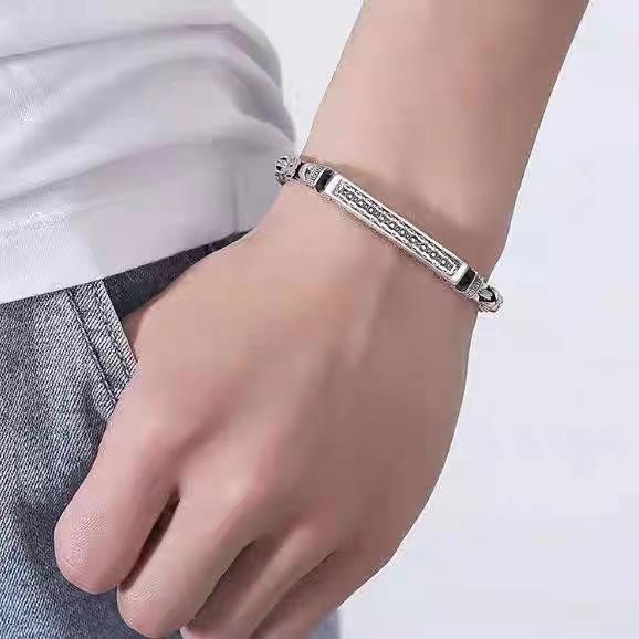精工做旧男士手链