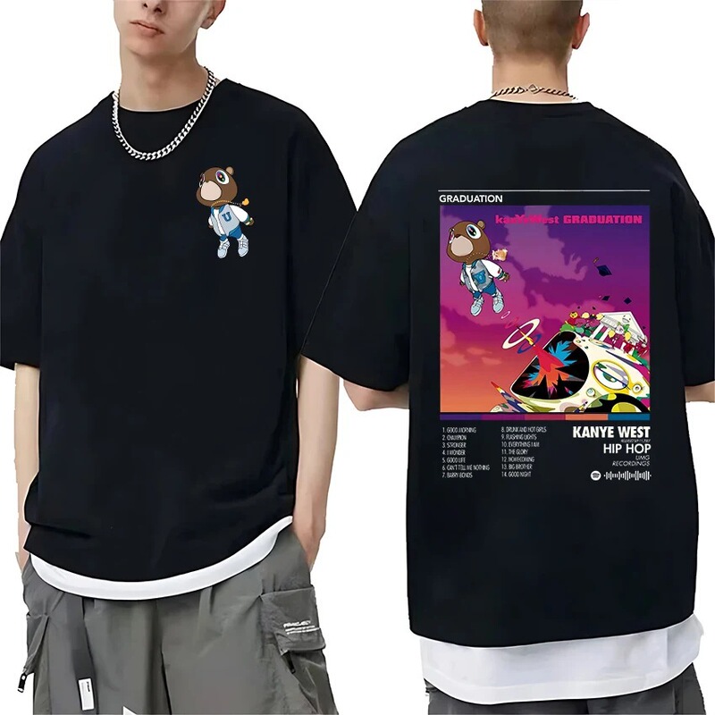 Rapper Kanye West Graduation Music Album Graphics t Shirt Me