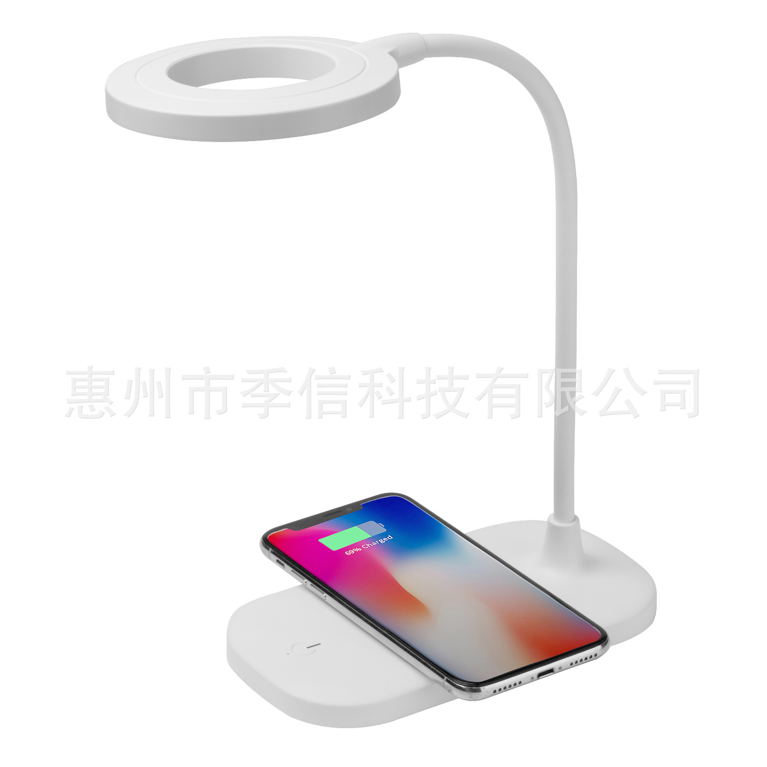 厂家私模跨境专供简便LED护眼台灯 USB通电无线充学习工作阅读灯