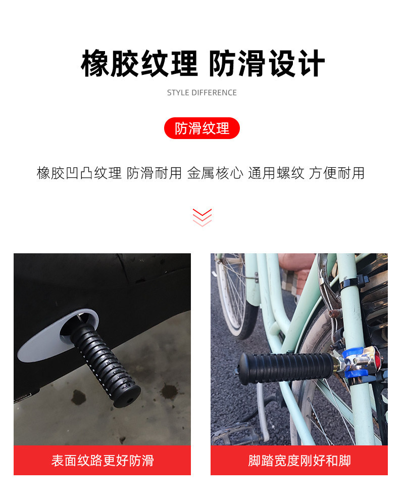 Aluminum Alloy Mid-Axis Flow Blocker Universal Pedal Accessory for Niu Gt6/B2/Co/F0/U2 Electric Scooters