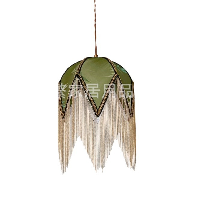 Residencia japonesa retro lámpara de lámpara verde de bambú candelabros restaurante de estilo americano bar bar comedor de cabecera dormitorio