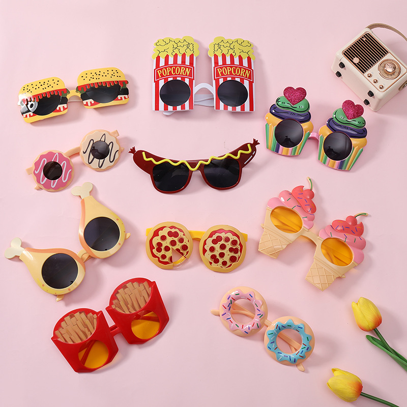 Ins Style Party Glasses Sausage Burger Sunglasses Donut Pizza Food Shape Funny Photo Props Glasses Ins Style Party Glasses Sausage Burger Sunglasses Donut Pizza Food Shape Funny Photo Props Glasses