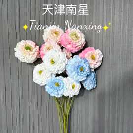 3头锦鲤牡丹仿真花 锦鲤牡丹仿真花婚庆用花家居装饰摆件婚庆花