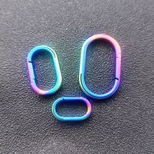 新款钛合金连接环扣迷你钥匙圈皮包服装饰品五金流行抖音同款挂件