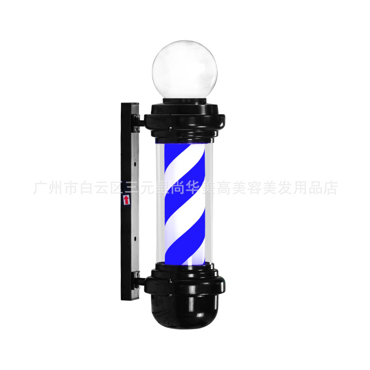 2024 salón de peluquería luces giratorias luces de pared giratorias LED luces giratorias de moda barber pole exportación transfronteriza