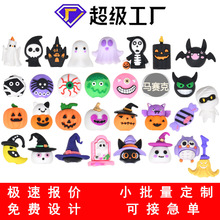 跨境现货批发PVC软胶卡通万圣节笔头立体公仔学生趣味文具铅笔帽
