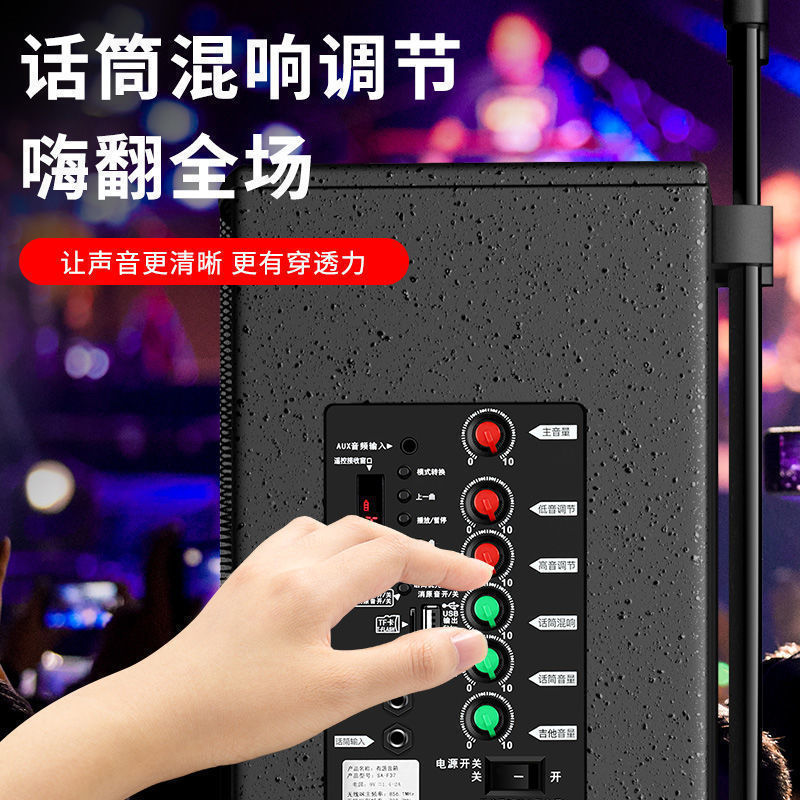 ソニーエリクソン 3ウェイ屋外木製スクエアダンスカラオケ Bluetooth スピーカー ハイパワーショッププロモーショントロリースピーカー|undefined
