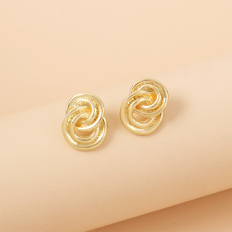 6g Weight Earrings Classification Wedding, Travel Occasion Flower Pattern Women'S Gender Fashion Geometric Irregular Flower Earrings 4