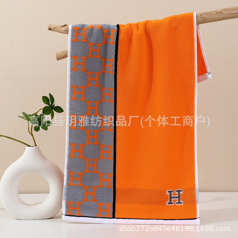 純綿タオル、厚みのある大人用家庭用フェイスタオル、吸水性、速乾性、糸くずの出ないフェイスタオル、おしゃれなストライプタオル|undefined