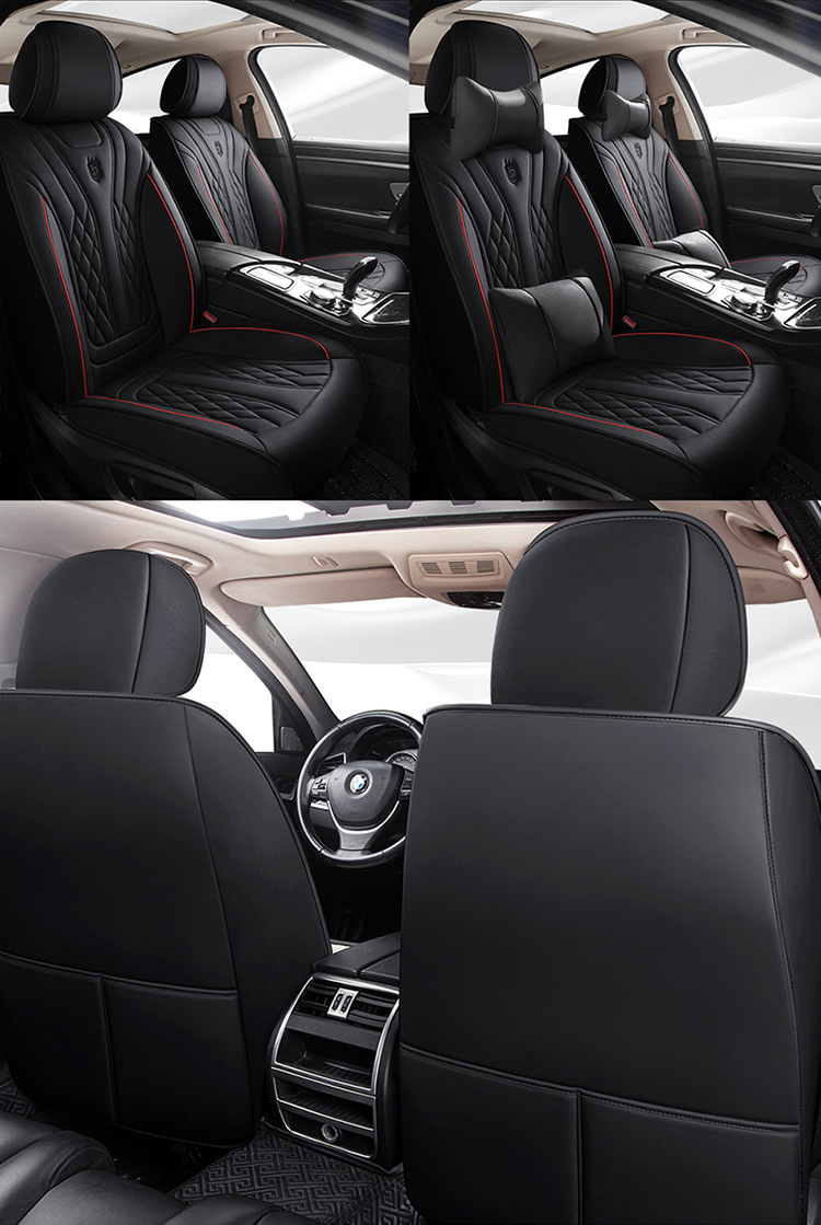 2026 New Model Full Leather Breathable Business-Style Universal Four-Season Full-Cover Car Seat Cushion Cover