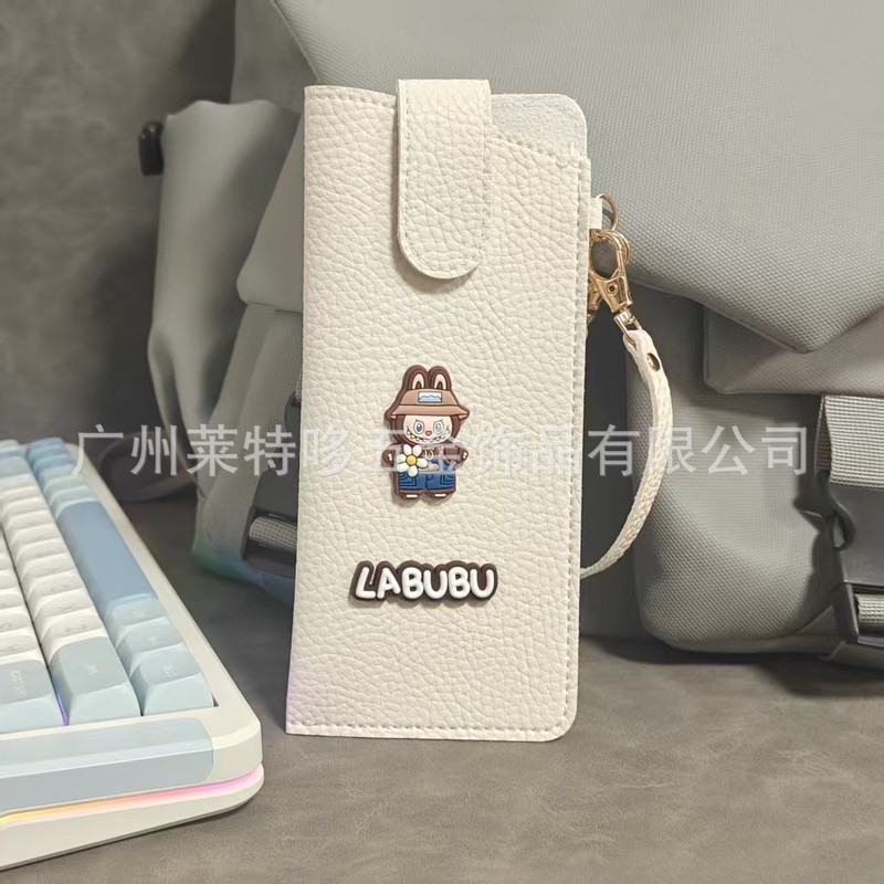 现货卡通拉布布皮革眼镜包挂绳款太阳镜墨镜收纳包PU皮挂包眼镜袋|undefined