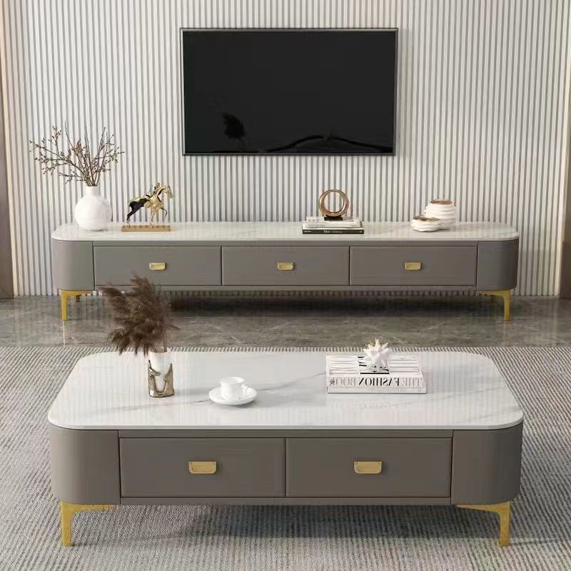 인기 추천 : 따뜻한 백옥 + 그레이 소프트 캐비닛 + 골드 다리